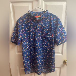 Chubbies Tropical Fruit polo shirt medium